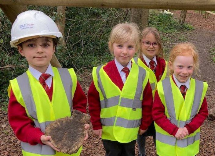 Hundreds of primary pupils don hard hats for nature walks thanks to housebuilder donation